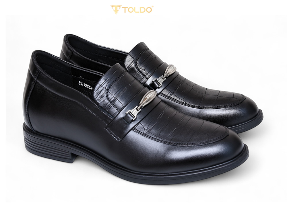 Giày lười tăng 8cm chiều cao đế khâu